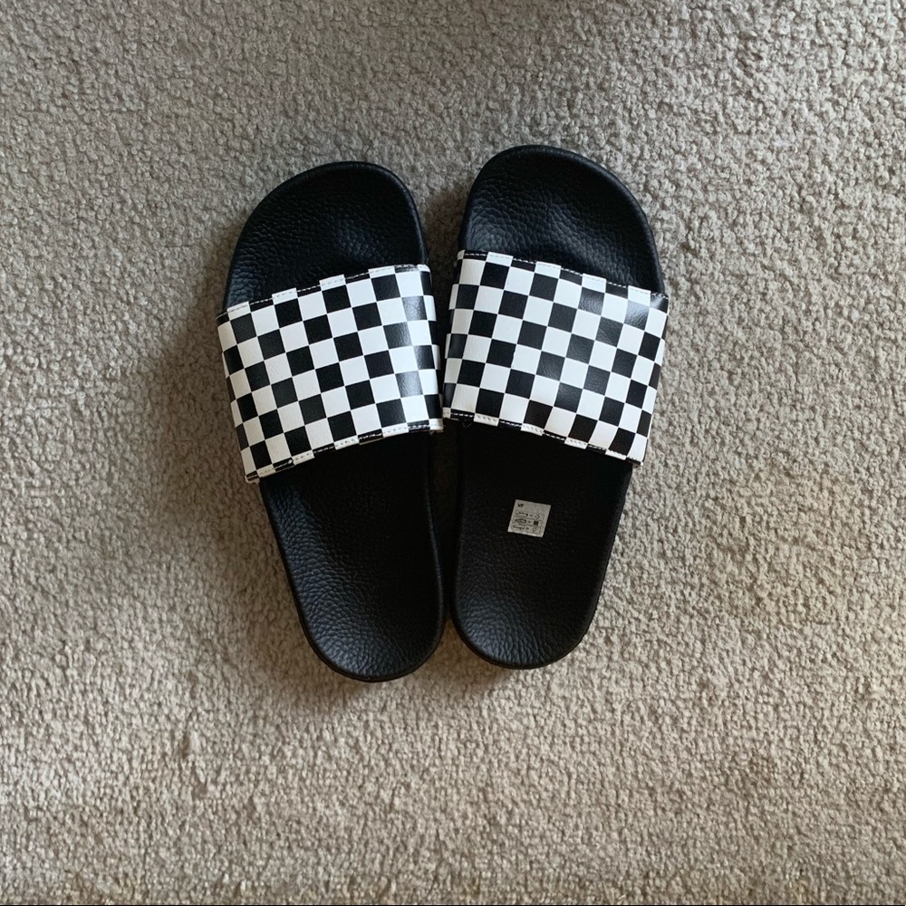 Women’s Vans Checkered Slides